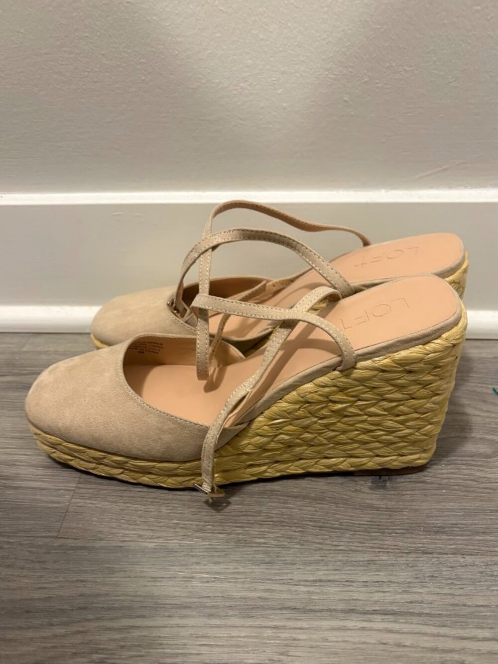 LOFT Square Toe Wedge Espadrilles